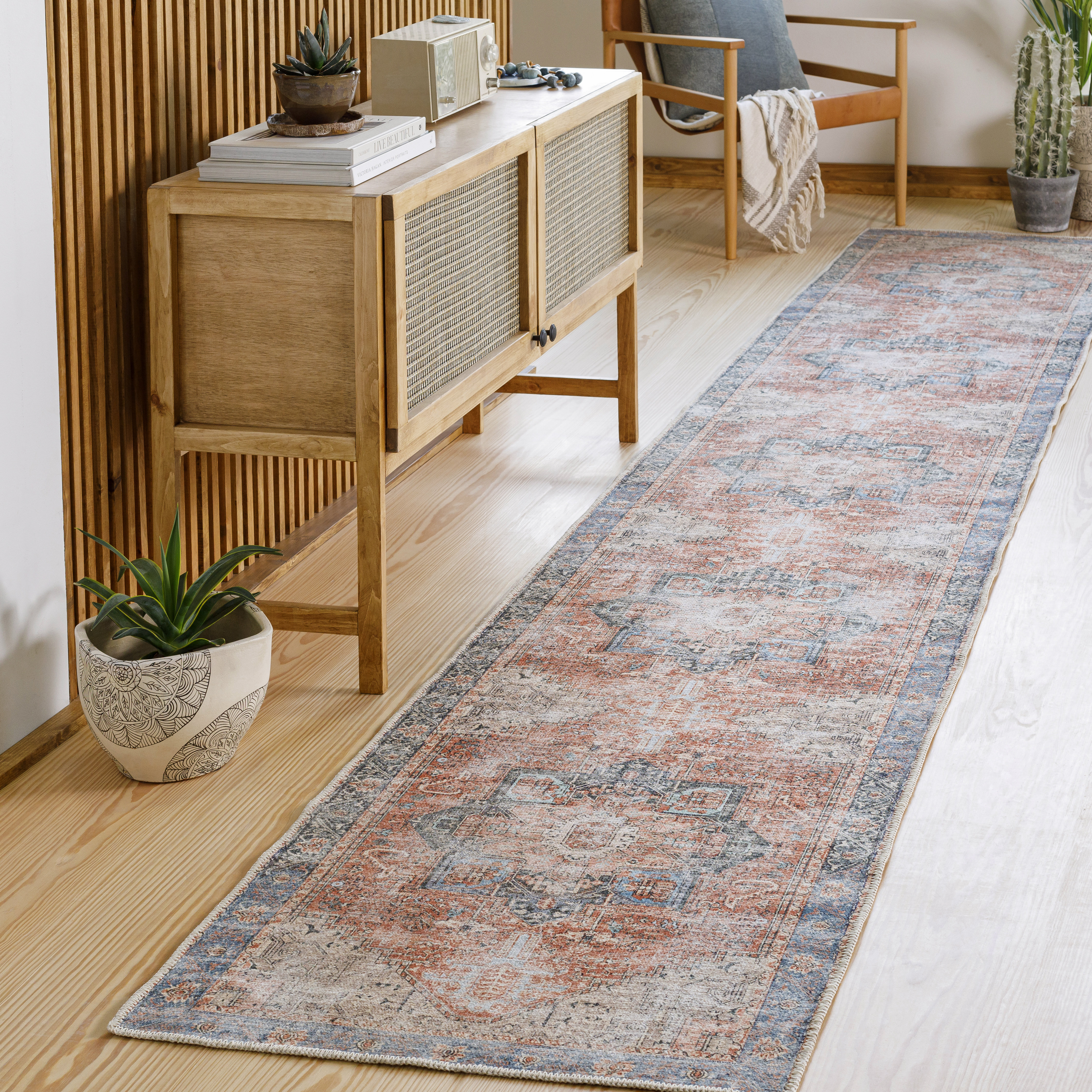 World Menagerie Mya Machine Washable Oriental Area Rug & Reviews